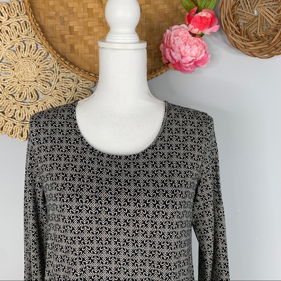 J. Jill Wearever Collection Floral Long Sleeve Women's PS Multicolor Button Back - Picture 8 of 8